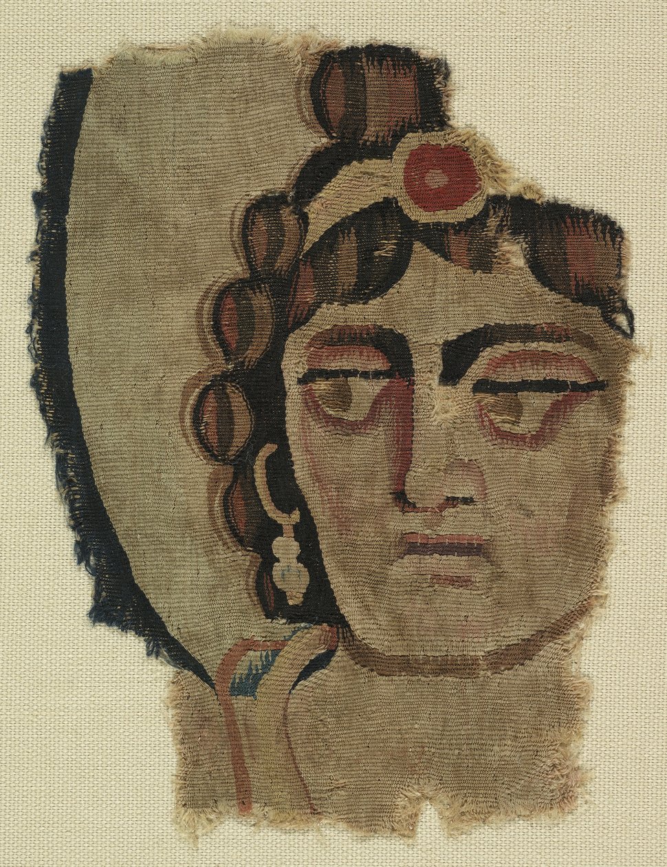 Bir Kadın Başı Parçası, Kıpti (tekstil) by Egyptian School
