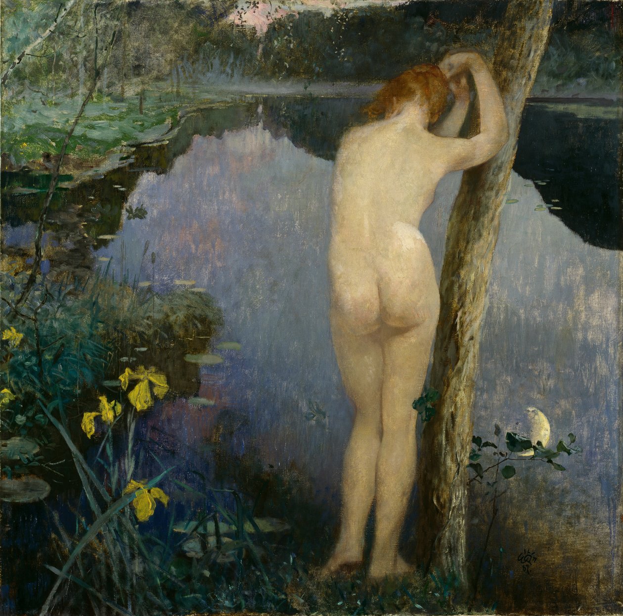 gece by Hjalmer Eilif Emanuel Peterssen