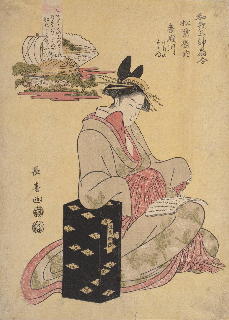 Matsubaya'nın Fahişe Kisegawa'sı, 1796. by Eishōsai Chōki