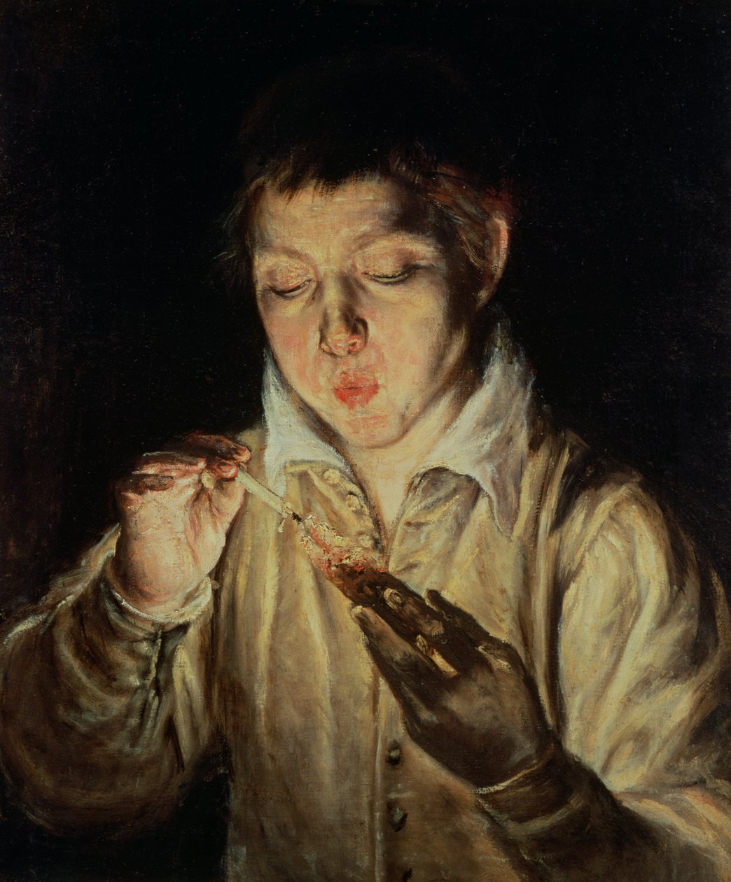 Köz Üfleyen Bir Çocuk, 1570