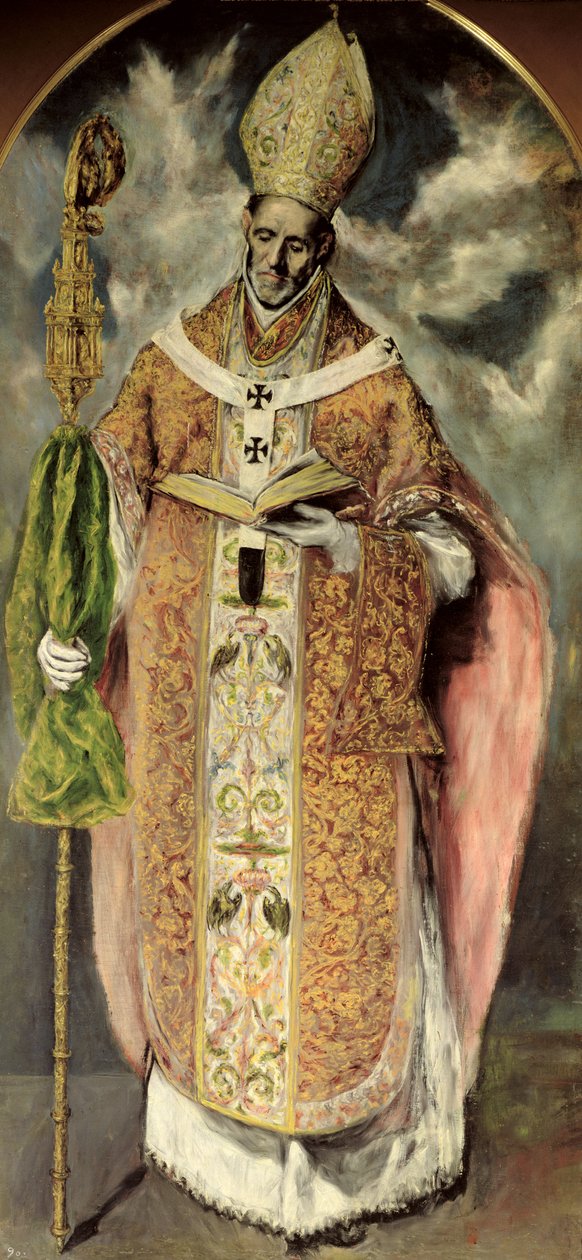 Aziz Ildefonso (607-667) 1605-1610 by El Greco