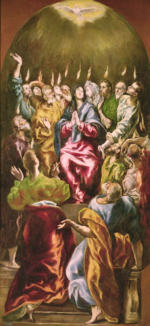Pentekost, c.1604-14 by El Greco