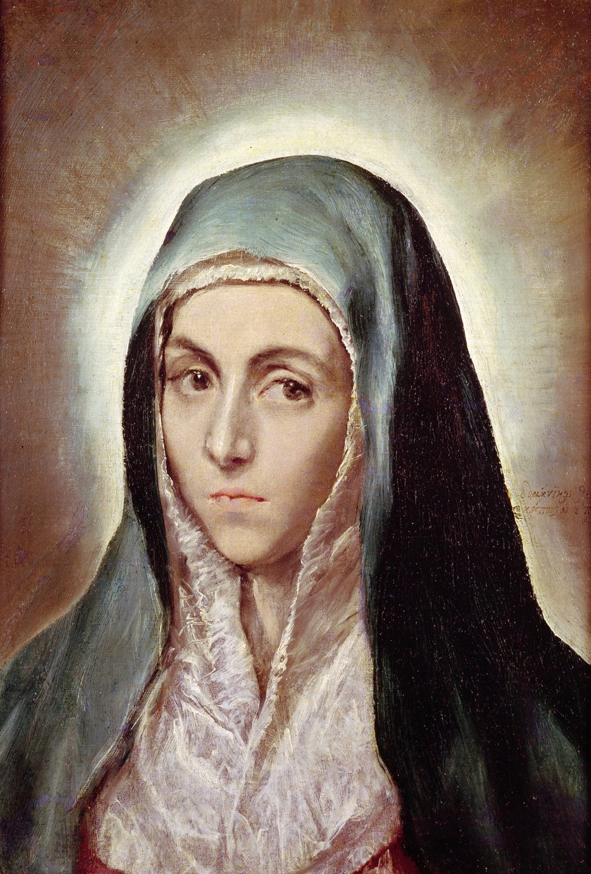 The Virgin Mary, 1595-1600  by El Greco