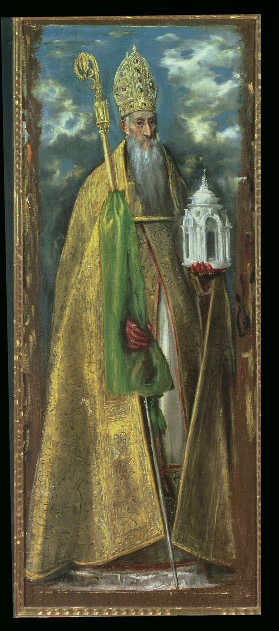 Hippo Aziz Augustine (354-430) 1590 by El Greco
