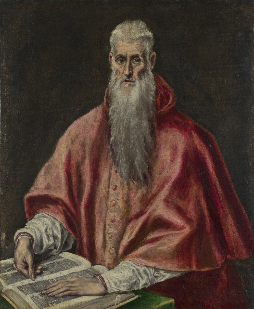 Kardinal olarak Aziz Jerome, 15901600 by El Greco