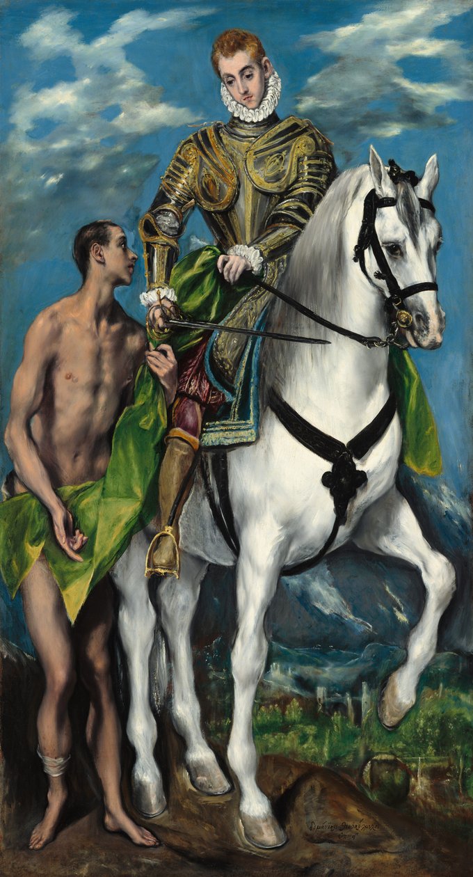 Aziz Martin ve Dilenci, 15971599. by El Greco