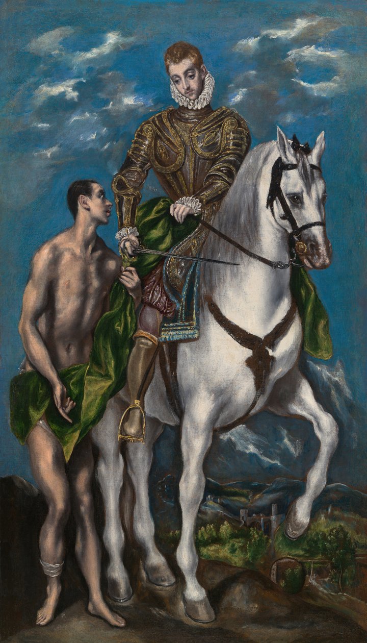 Aziz Martin ve Dilenci, 15971600. by El Greco