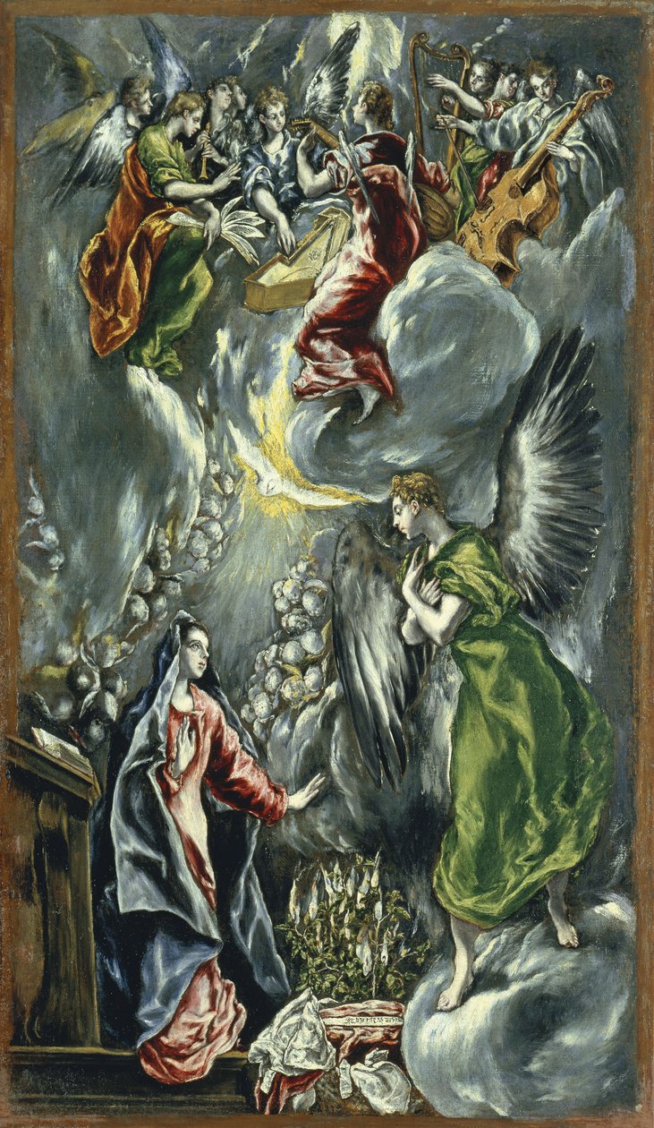 Müjde, yaklaşık 1596-1600 by El Greco