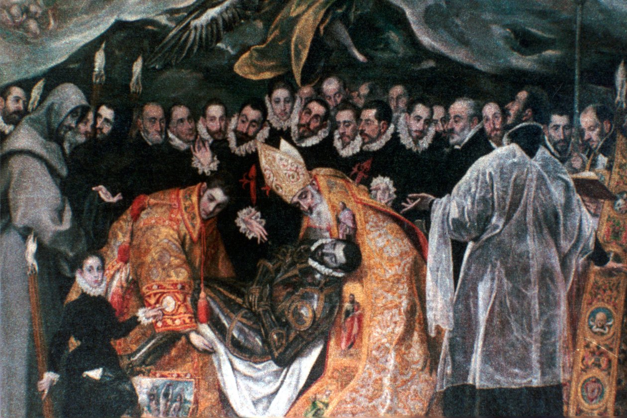 Kont Orgaz'ın Defin detayı, 1586-1588 by El Greco