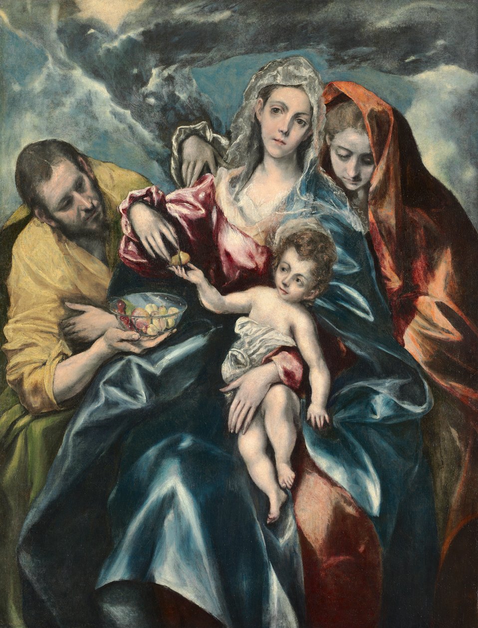 Mary Magdalen ile Kutsal Aile by El Greco