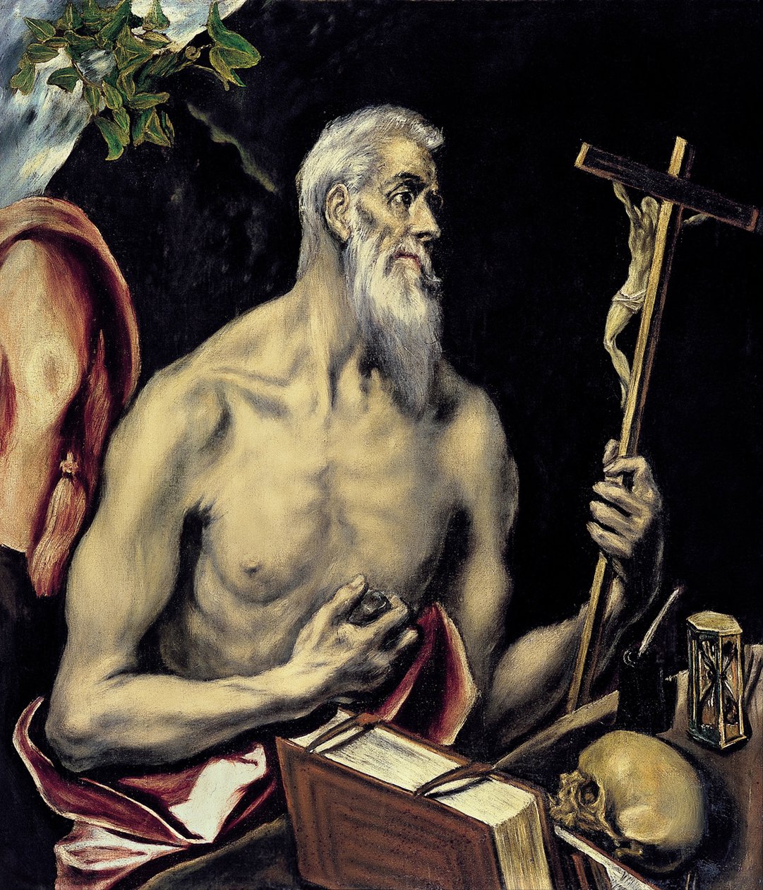 Tövbe eden Aziz Jerome by El Greco