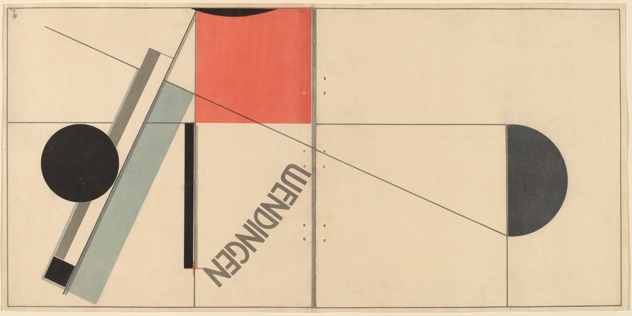 kıvrımlar by Eliezer Markowich Lissitzky