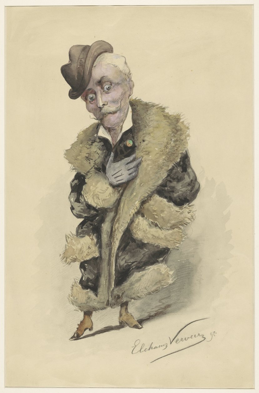 Sanatçı Jan Gerard Smits'in karikatürü by Elchanon Verveer