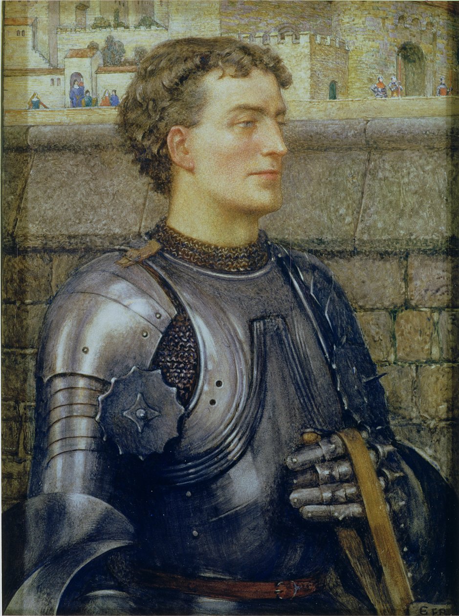 Zırhlı Bir Şövalye by Eleanor Fortescue Brickdale