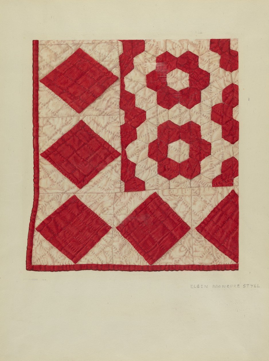 Patchwork Yorgan by Elgin Moncure Styll