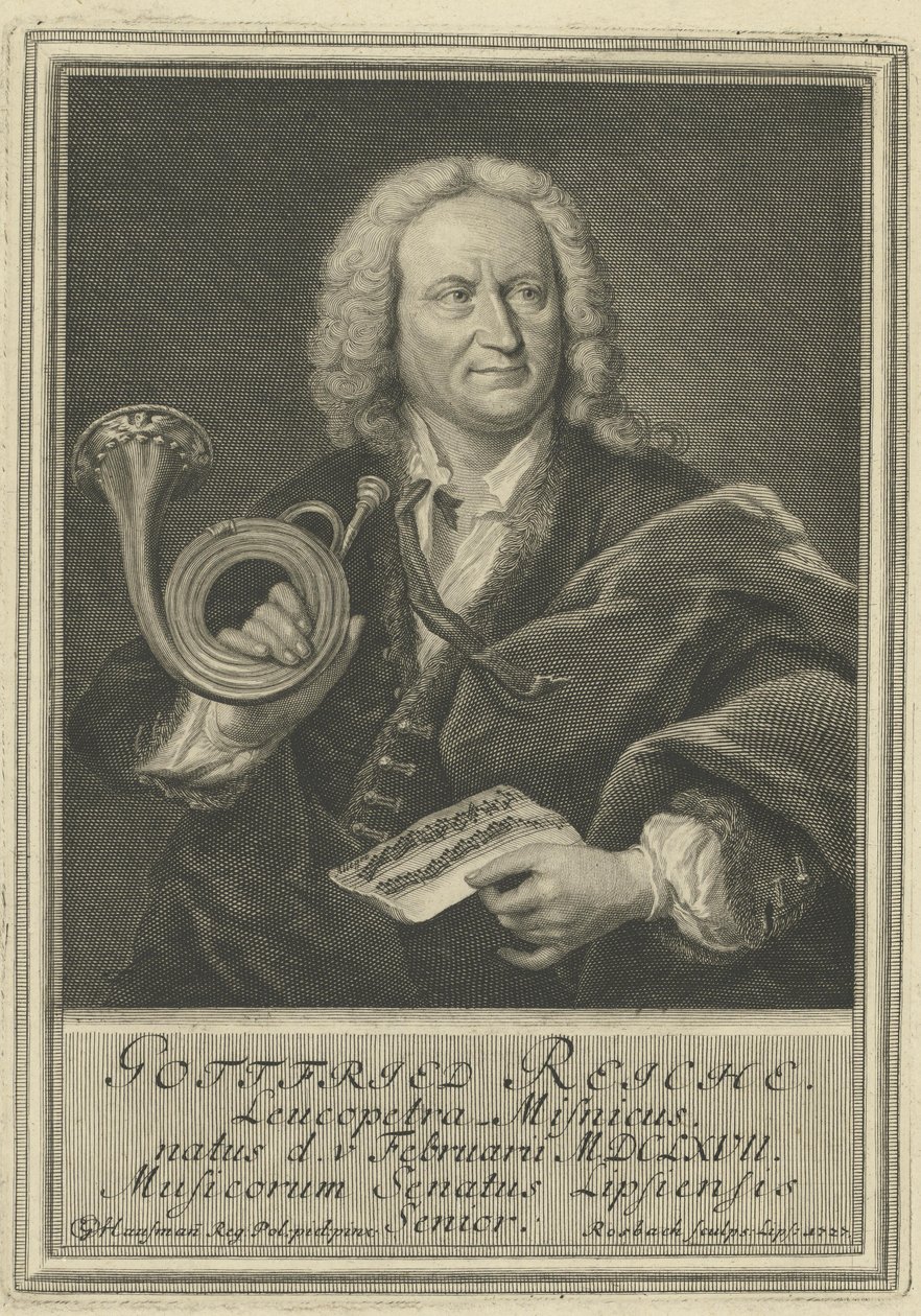 Gottfried Reiche by Elias Gottleib Haussmann