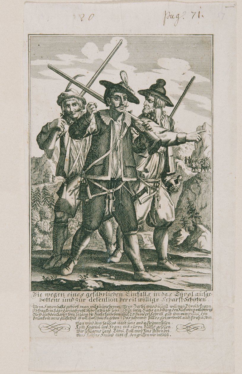 1703 Tirol Savunması: Keskin Nişancılar by Elias Baeck