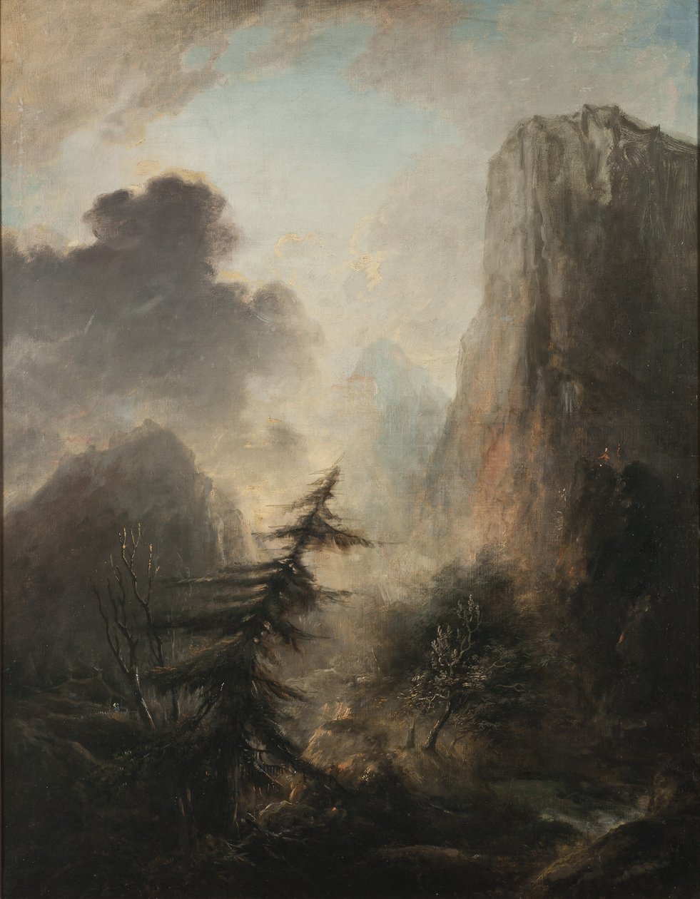 Ladin ile Peyzaj, c.1780 by Elias Martin