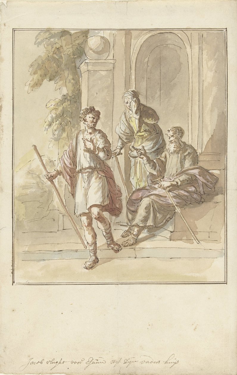 Jacob ebeveyn evinden kaçar by Elias van Nijmegen
