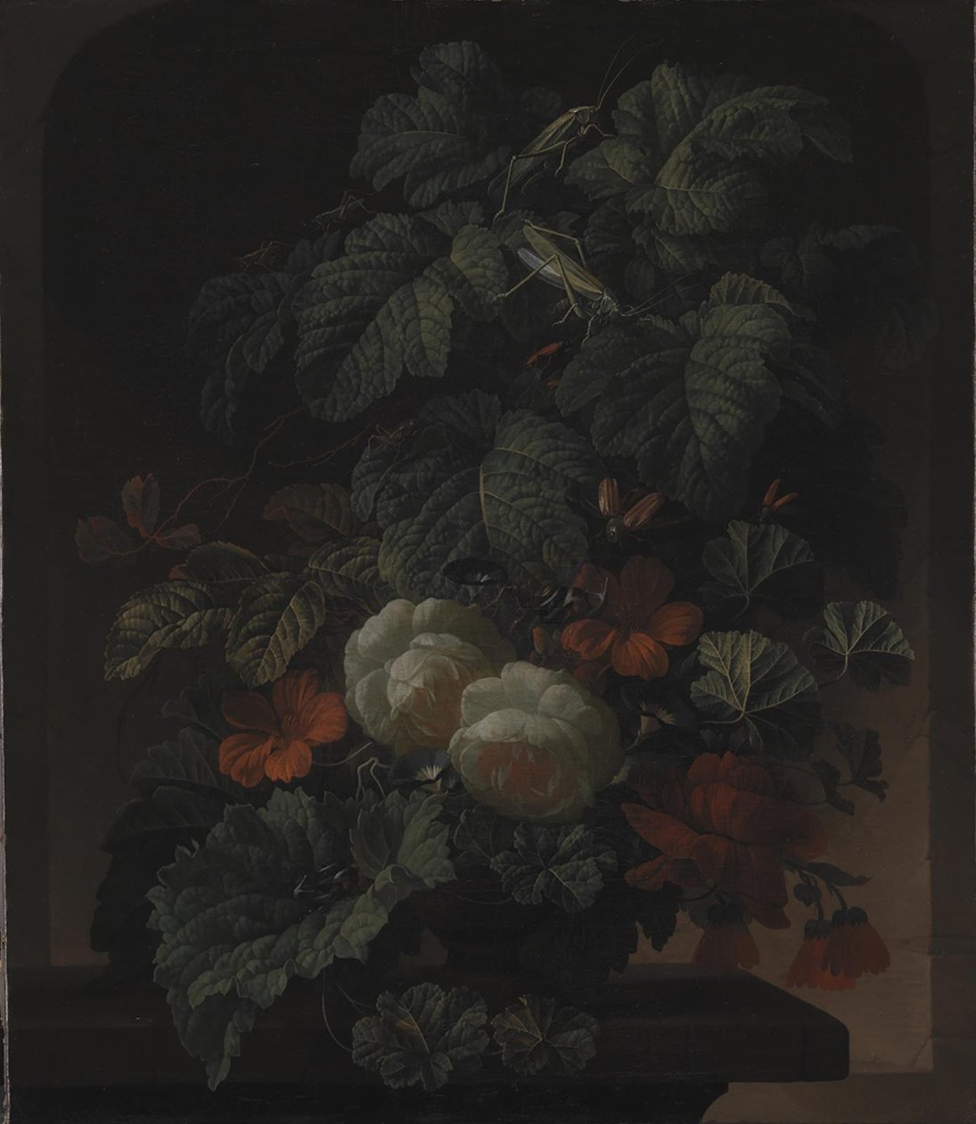 bir kase çiçek by Elias van den Broeck