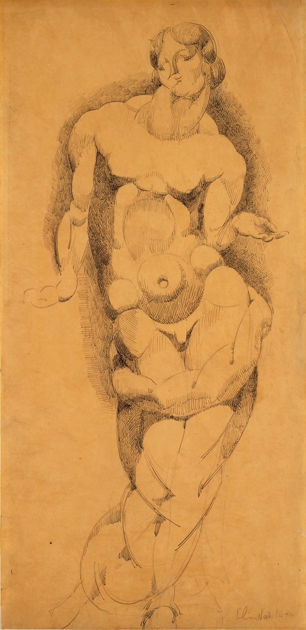 Ayakta Erkek Çıplak, c. 1909. by Elie Nadelman