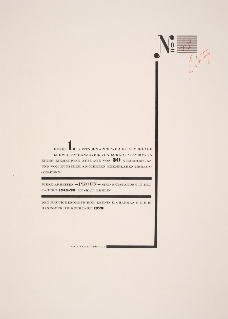 Baş sayfa by Eliezer Markowich Lissitzky