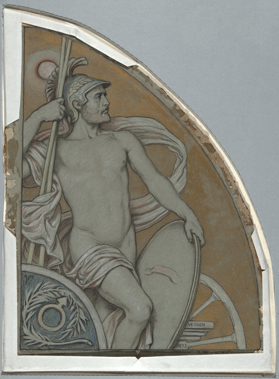 Mars için çizgi film by Elihu Vedder