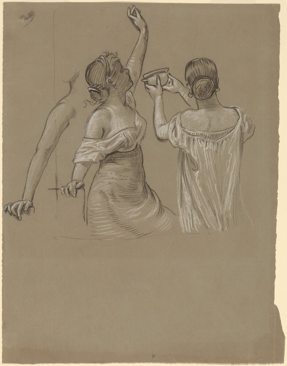 Dionysos Revelers, 19. yüzyılın ortaları. by Elihu Vedder