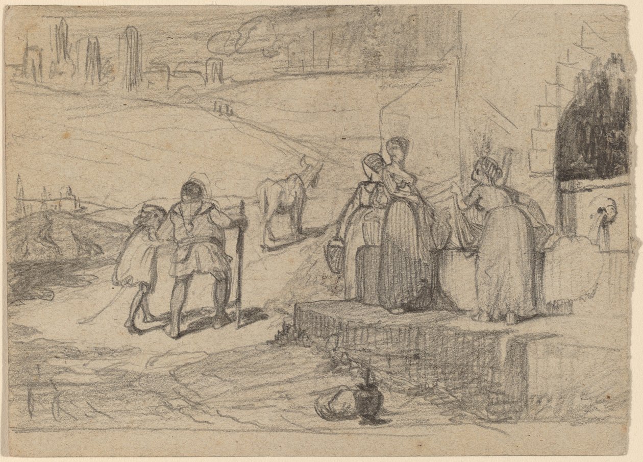 Baba ve Oğul, c. 1859. by Elihu Vedder