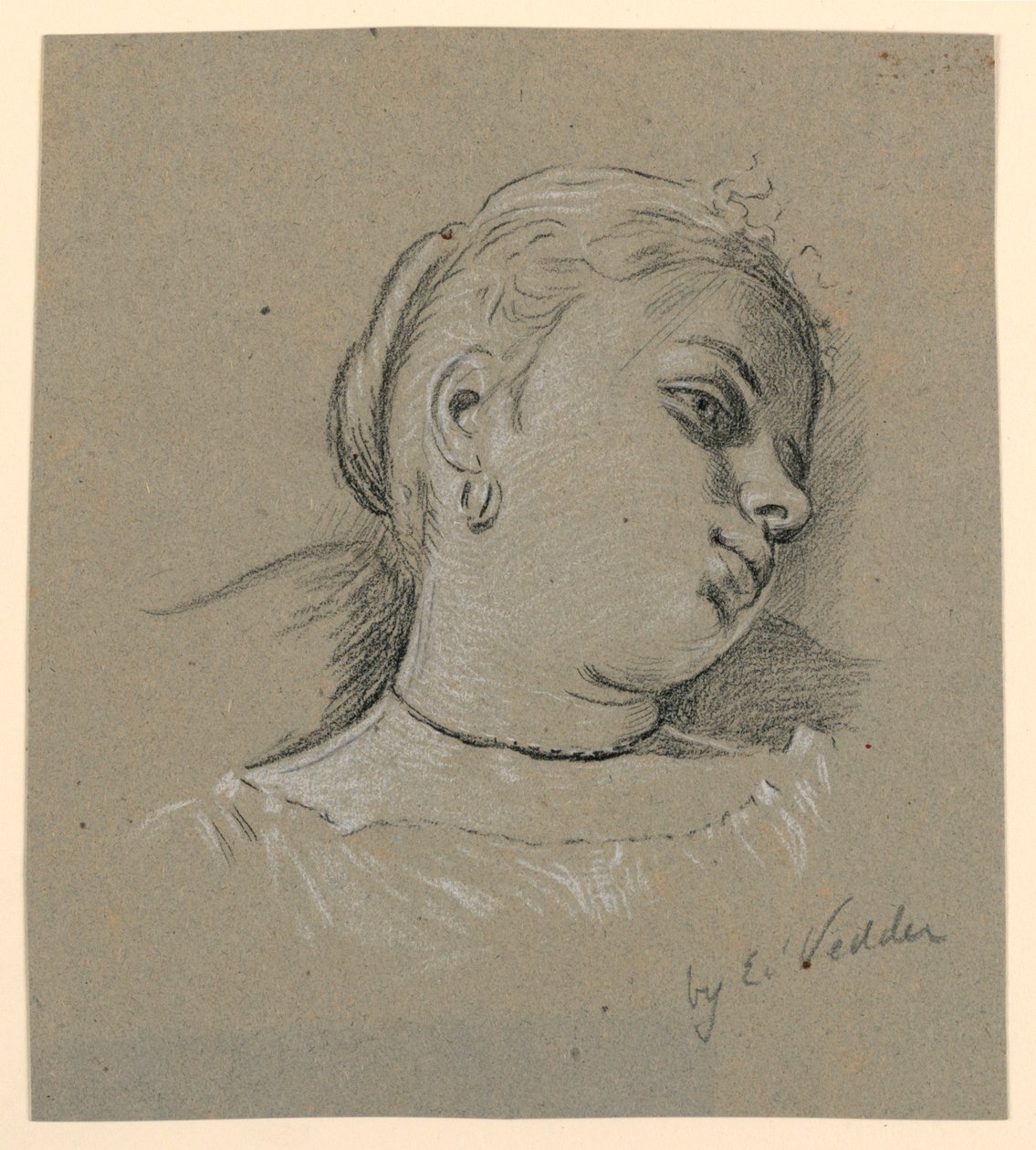 İtalyan kız by Elihu Vedder