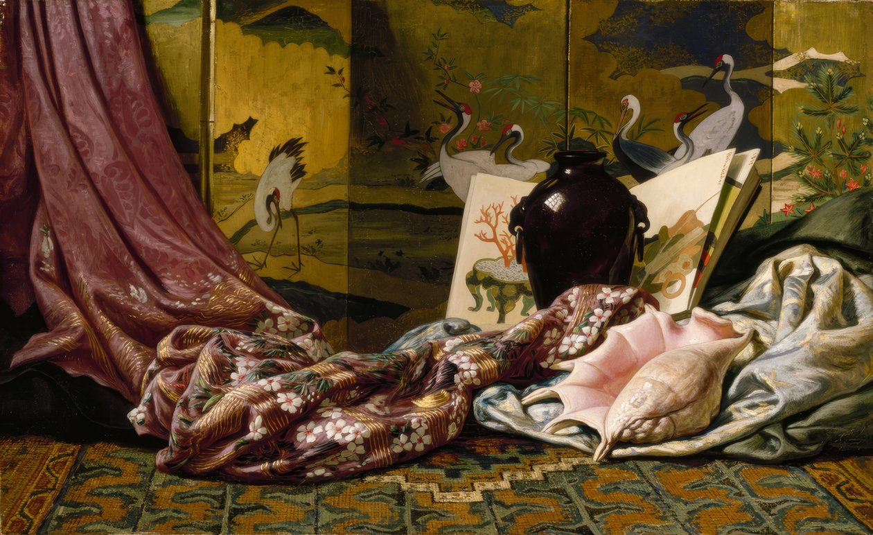 Japon natürmort by Elihu Vedder