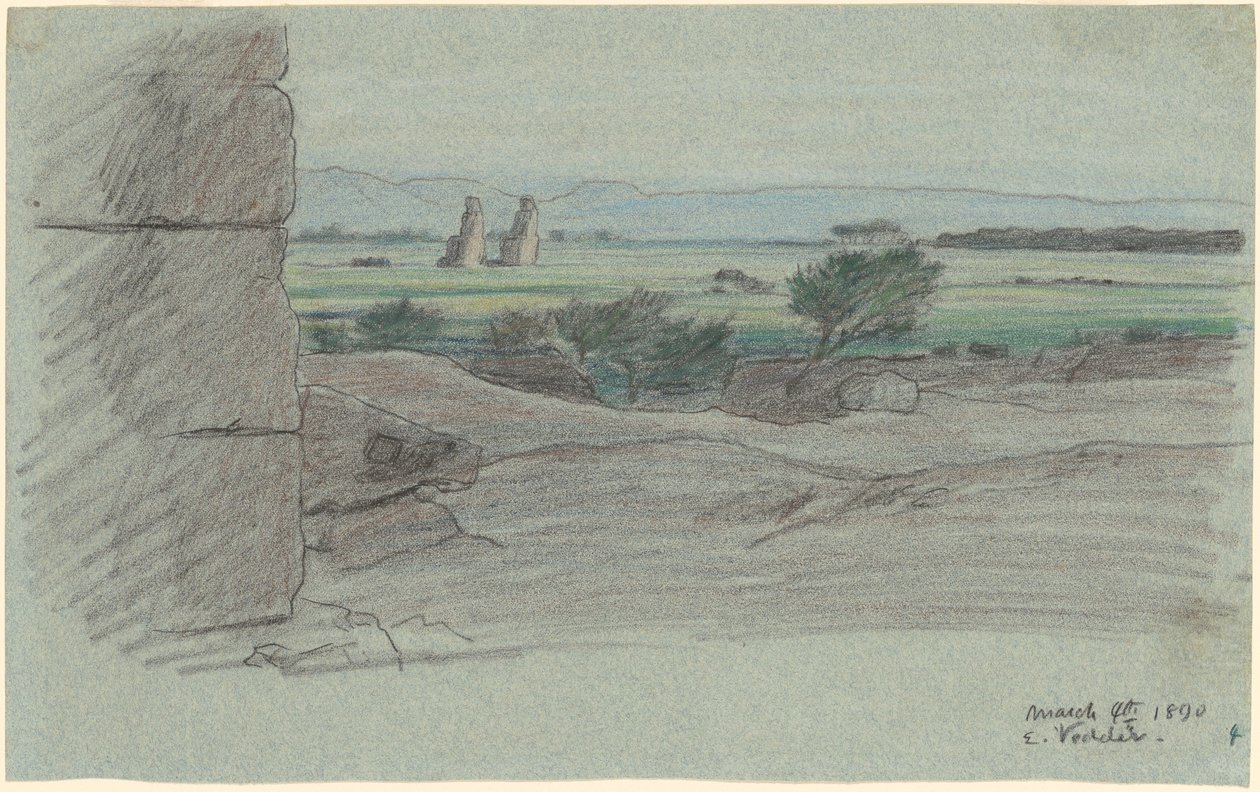 Nil Yolculuğu, No. 15, 1890. by Elihu Vedder