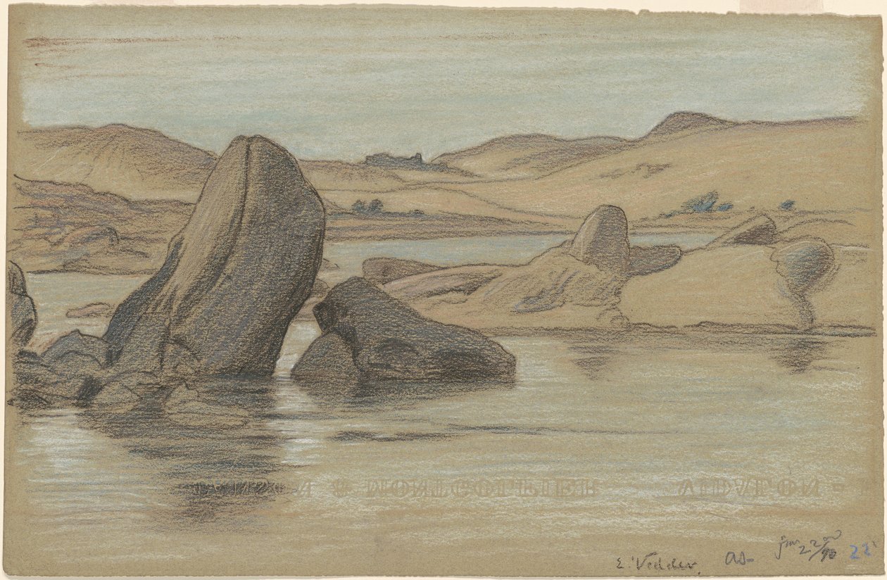 Nil Yolculuğu, No. 22, 1890. by Elihu Vedder