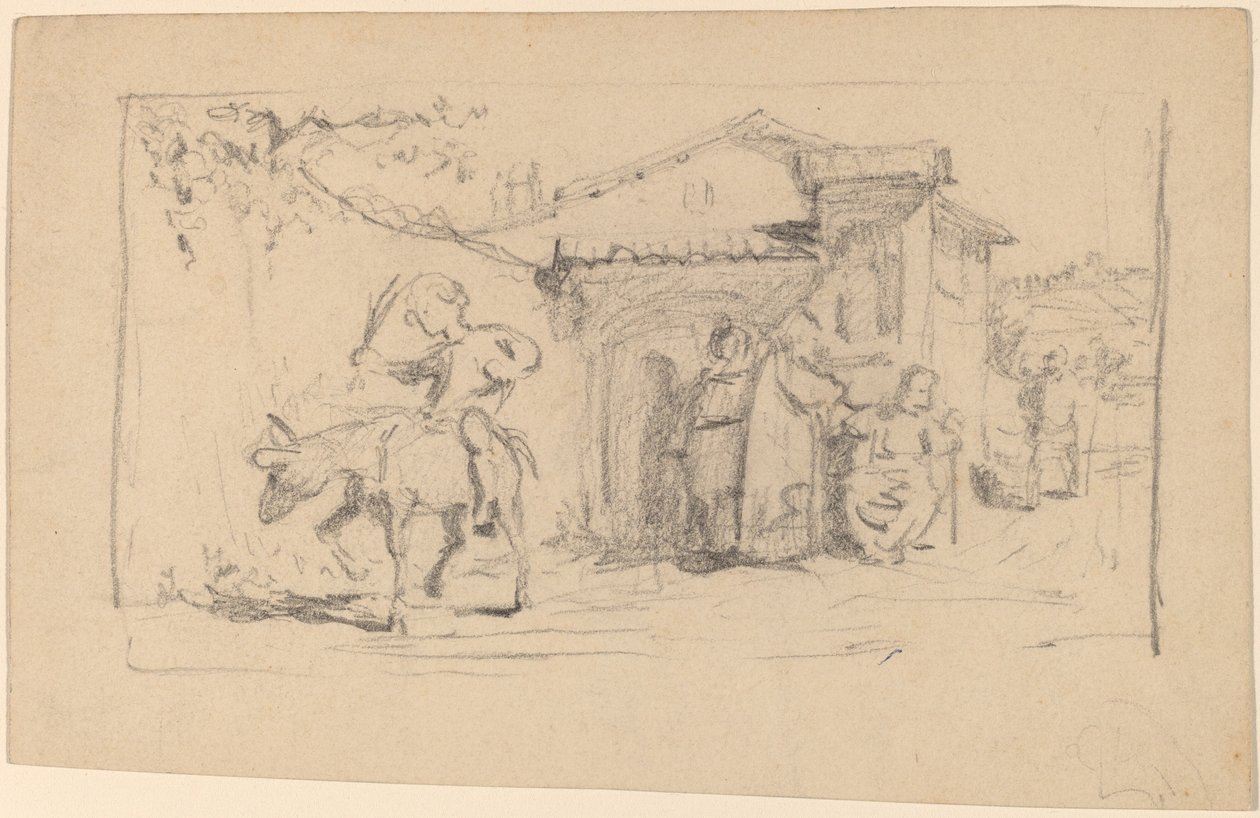 Oğul ve Eşek, c. 1859. by Elihu Vedder