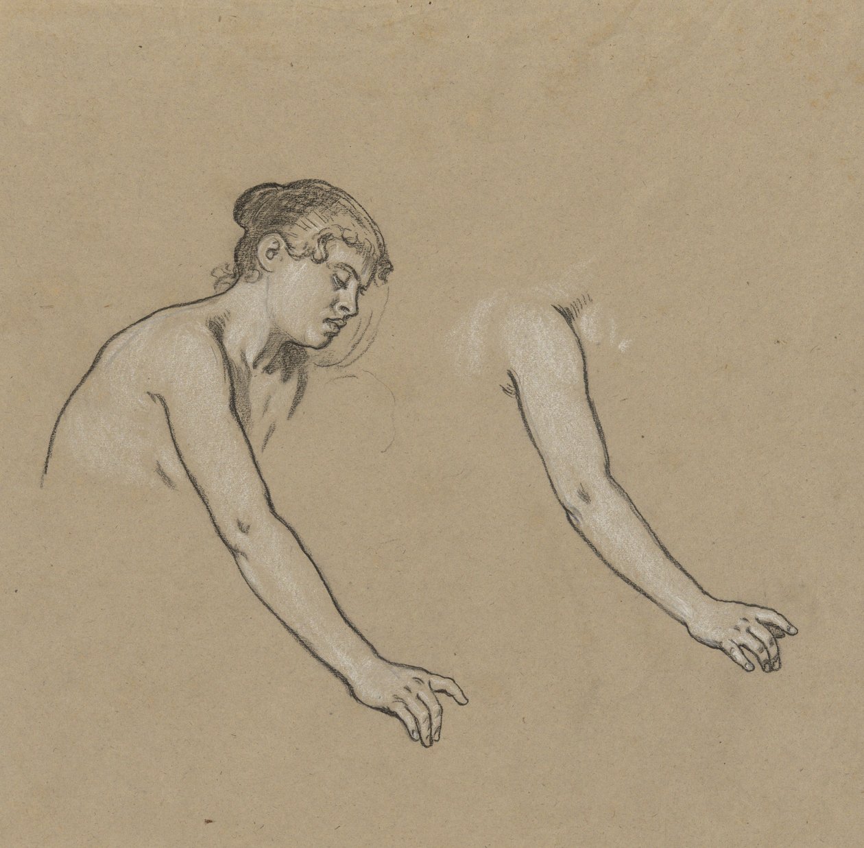 Kış Figürü Çalışmaları by Elihu Vedder