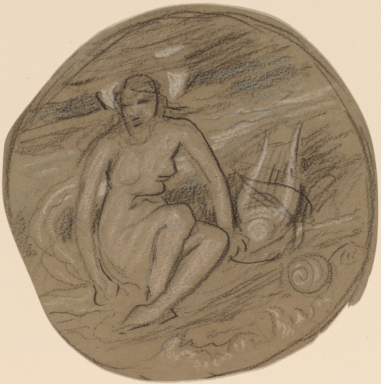 "Müzik" Çalışması by Elihu Vedder