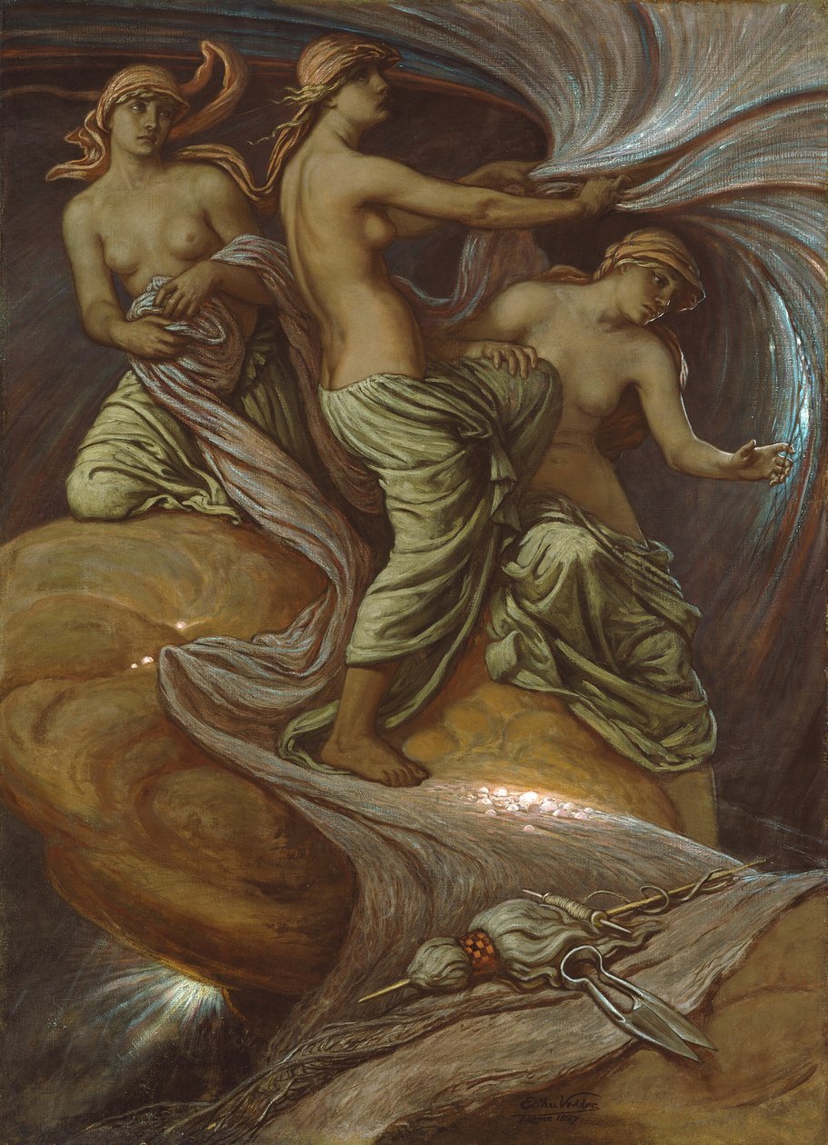 Yıldızlarda Toplanan Kaderler by Elihu Vedder