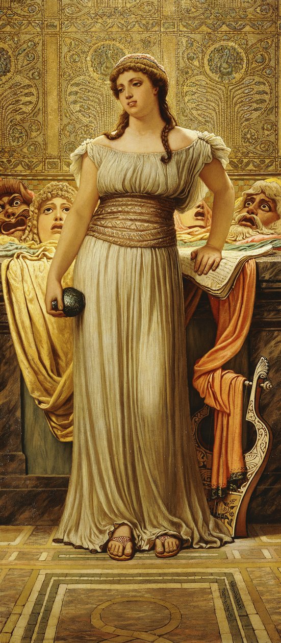 Yunan Aktörün Kızı, 1875 by Elihu Vedder