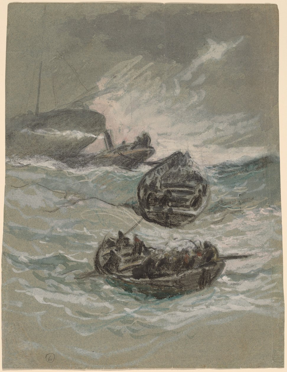 gemi enkazı by Elihu Vedder