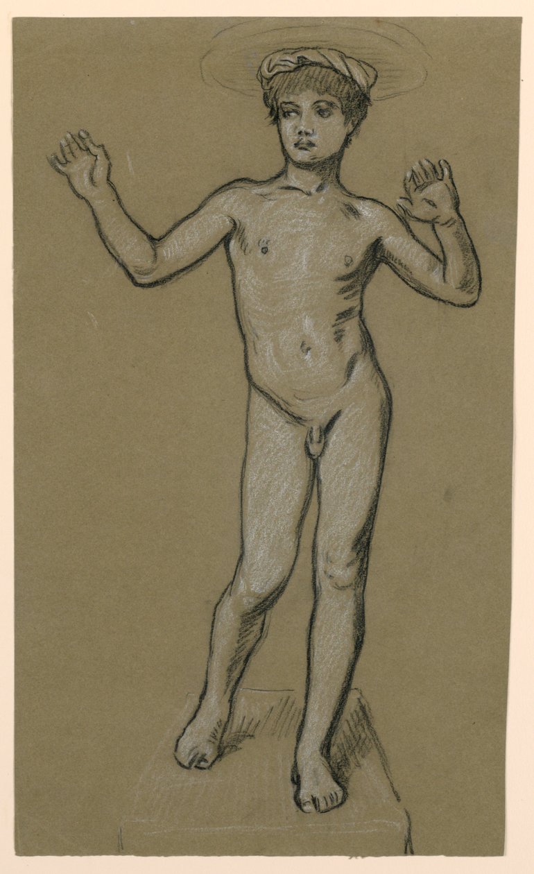 bir çeşme tasarımı için şekil çalışması by Elihu Vedder