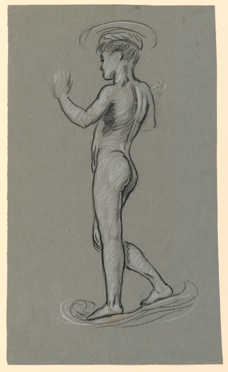 bir çeşme tasarımı için şekil çalışması by Elihu Vedder