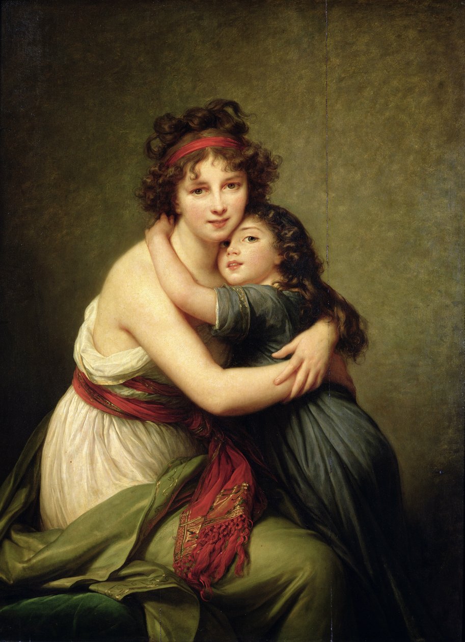 Madam Vigee-Lebrun ve Kızı Jeanne-Lucie-Louise (1780-1819) 1789 by Elisabeth Louise Vigee Lebrun