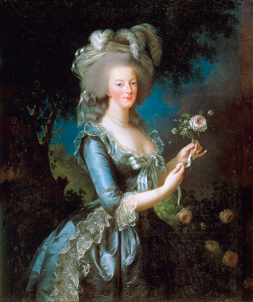 Güllü Marie Antoinette, 1783. by Elisabeth Louise Vigee Lebrun
