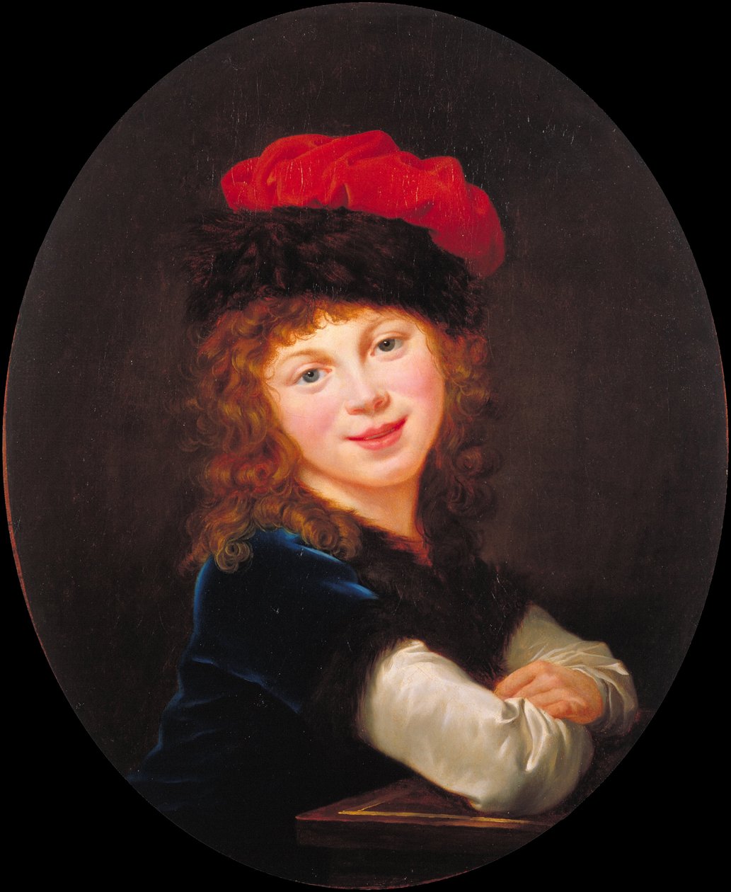 bir kızın portresi by Elisabeth Louise Vigee Lebrun