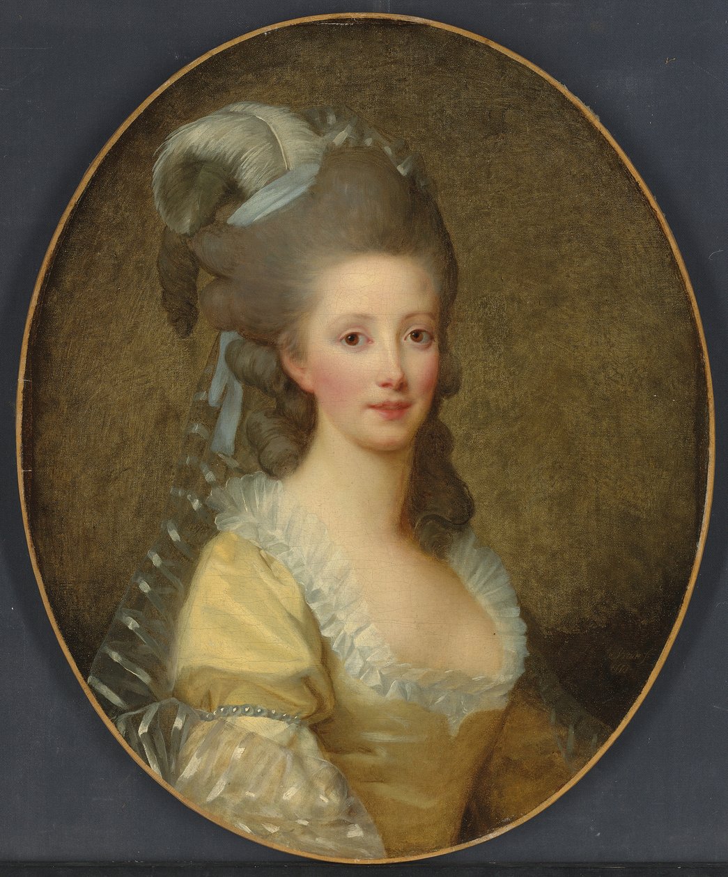 bir kadın portresi by Elisabeth Louise Vigee Lebrun