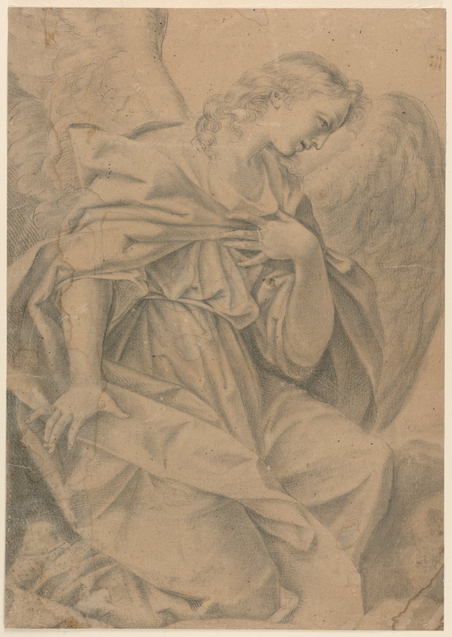 Diz çökmüş bir melek by Elisabetta Sirani