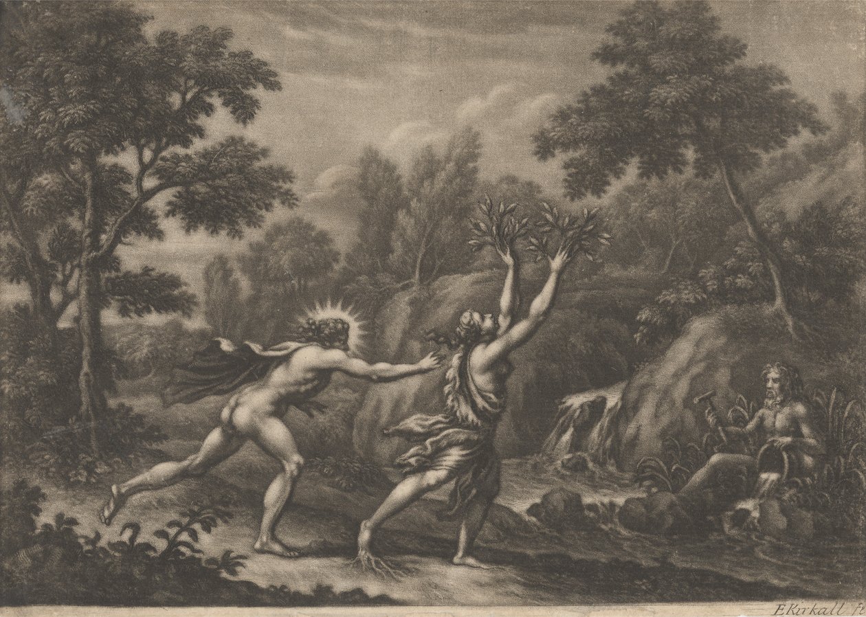 Apollon ve Defne by Elisha Kirkall