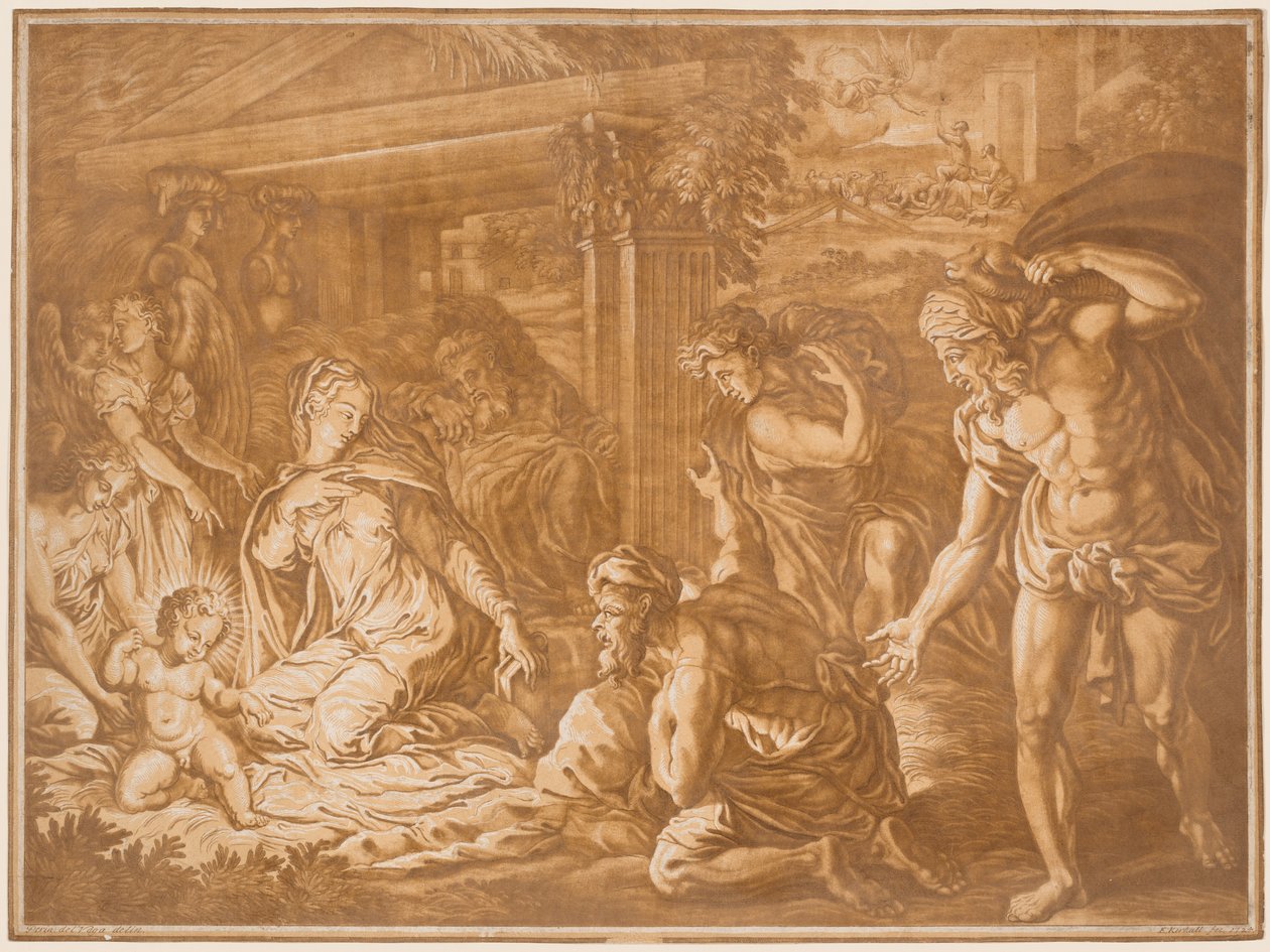 Çobanların Hayranlığı, 1724. by Elisha Kirkall