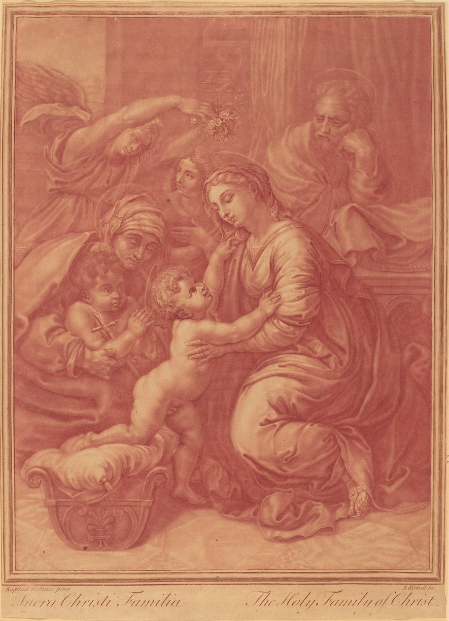 Kutsal Aile by Elisha Kirkall after Raphael
