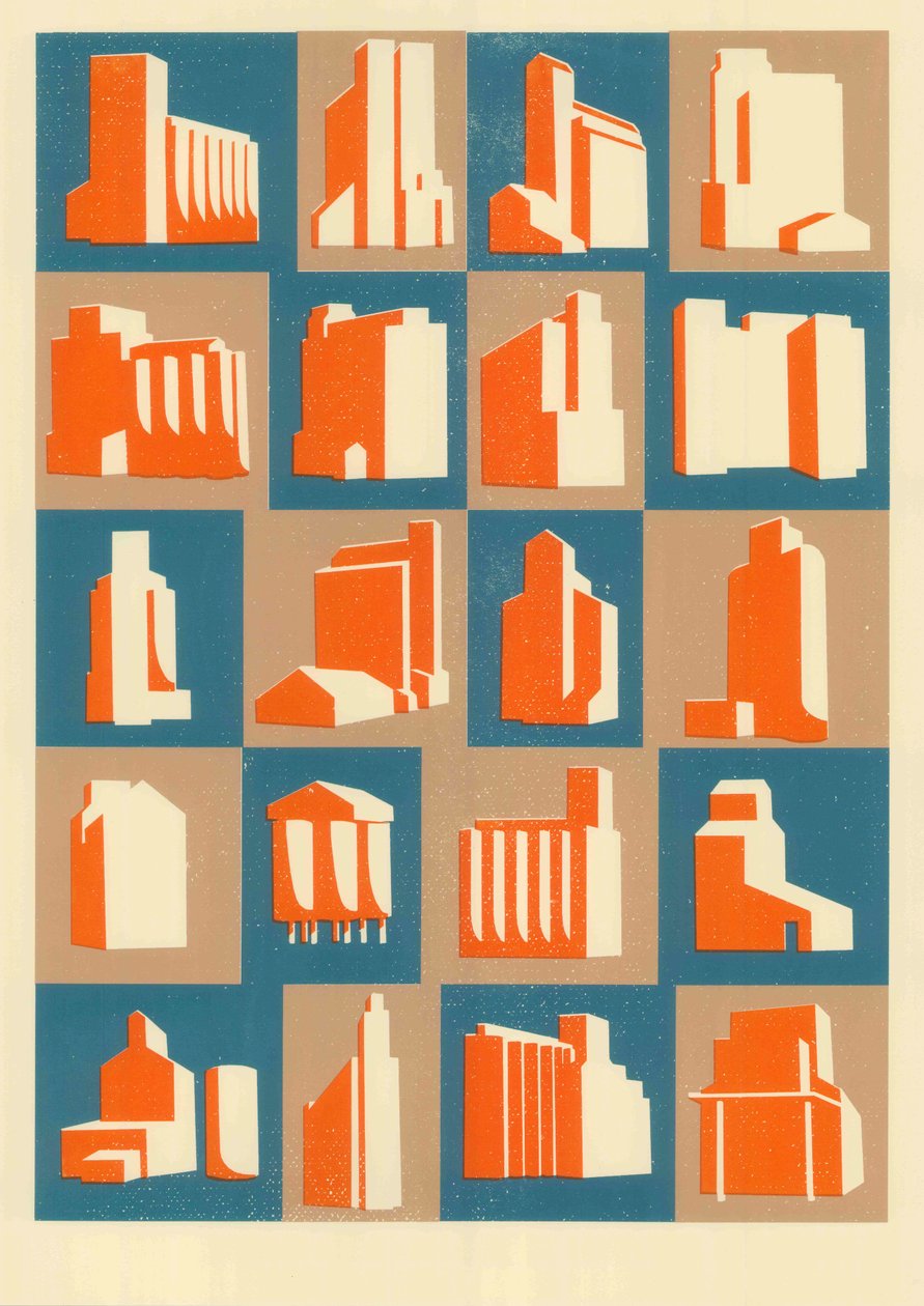 Tahıl Siloları, 2013 (ekran baskısı) by Eliza Southwood